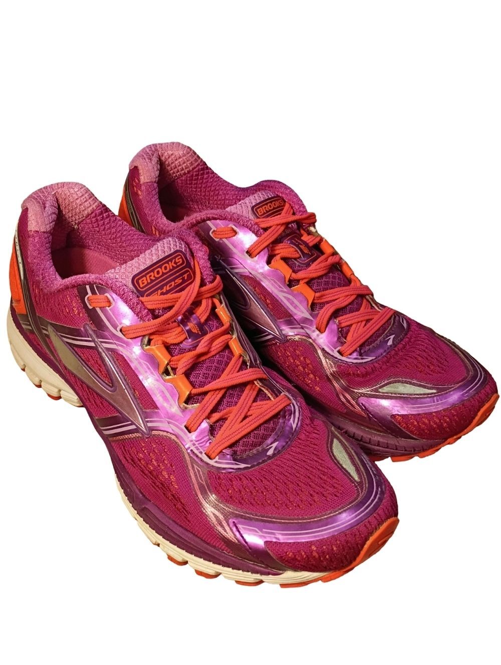Brooks Women's Ghost 8 running shoes "purple and pink colorway" Size 10B